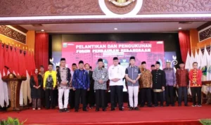 Kukuhkan FPK, Abdullah Sani: FPK Provinsi Jambi Lonceng Komitmen Menjaga NKRI dan Pancasila. Foto dok Kominfo Prov Jambi