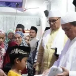 SAFARI RAMADAN - Pemerintah Provinsi Jambi yang dipimpin langsung Gubernur Al Haris melakukan safari Ramadhan masjid Raya Al-Istiqomah, Pasar Bangko, Selasa (4/3/2025) malam.