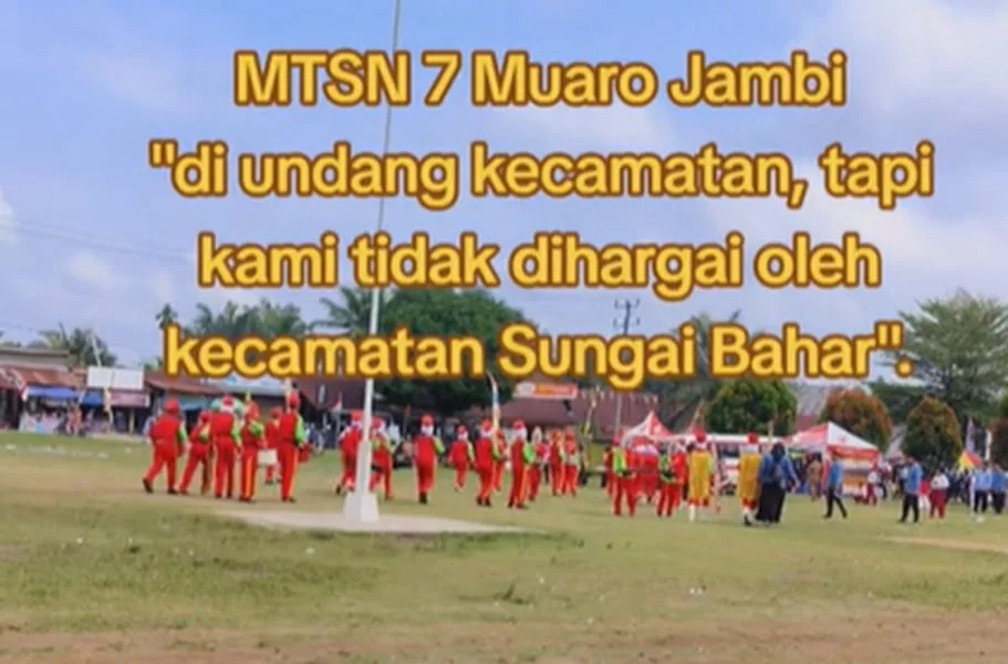 Drumband MTSN 7 Muaro Jambi Gagal Tampil, Acara HUT RI di Sungai Bahar Tercoreng Lagu Ulang Tahun Camat